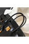 Hermes Birkin 30cm Bag In Black Embossed Crocodile Leather  Replica