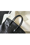 Hermes Birkin 30cm Bag In Black Embossed Crocodile Leather  Replica