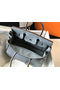 Hermes Birkin 30cm Bag In Blue Lin Clemence Leather GHW  Replica