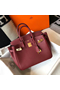 Hermes Birkin 30cm Bag In Bordeaux Clemence Leather GHW  Replica