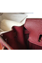 Hermes Birkin 30cm Bag In Bordeaux Clemence Leather GHW  Replica