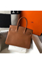 Hermes Birkin 30cm Bag In Gold Clemence Leather GHW  Replica