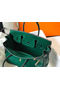 Hermes Birkin 30cm Bag In Green Embossed Crocodile Leather  Replica