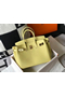 Hermes Birkin 30cm Bag In Jaune Poussin Clemence Leather GHW  Replica