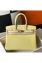 Hermes Birkin 30cm Bag In Jaune Poussin Clemence Leather GHW  Replica