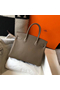 Hermes Birkin 30cm Bag In Taupe Clemence Leather GHW  Replica
