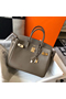 Hermes Birkin 30cm Bag In Taupe Clemence Leather GHW  Replica