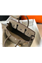 Hermes Birkin 30cm Bag In Taupe Clemence Leather GHW  Replica