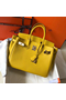 Hermes Birkin 30cm Bag In Yellow Clemence Leather GHW  Replica