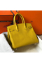 Hermes Birkin 30cm Bag In Yellow Clemence Leather GHW  Replica