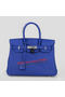 Hermes Birkin 30CM Tote Bag Blue Original Leather H30 Silver  Replica