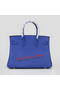 Hermes Birkin 30CM Tote Bag Blue Original Leather H30 Silver  Replica
