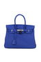 Hermes Birkin 30CM Tote Bag Blue Original Leather H30 Silver  Replica