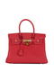 Hermes Birkin 30CM Tote Bag Burgundy Original Leather H30 Gold  Replica