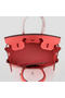 Hermes Birkin 30CM Tote Bag Light Red Original Leather H30 Silver  Replica