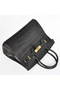 Hermes Birkin 30CM Tote Bags Black Crocodile Leather Gold  Replica