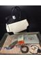 Hermes Birkin 30CM Tote Bags Black&Offwhite H30 Gold  Replica
