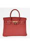 Hermes Birkin 30CM Tote Bags Bordeaux Smooth Leather Gold  Replica