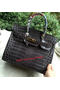 Hermes Birkin 30CM Tote Bags Croco Leather H30CO Grey  Replica