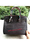Hermes Birkin 30CM Tote Bags Croco Leather H30CO Grey  Replica