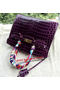 Hermes Birkin 30CM Tote Bags Croco Leather H30CO Purple  Replica