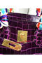 Hermes Birkin 30CM Tote Bags Croco Leather H30CO Purple  Replica