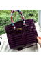 Hermes Birkin 30CM Tote Bags Croco Leather H30CO Purple  Replica