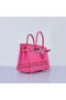 Hermes Birkin 30CM Tote Bags Light Rosy Grainy Leather Silver  Replica