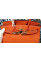 Hermes Birkin 30CM Tote Bags Litchi Leather H30LI Orange  Replica