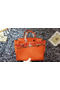 Hermes Birkin 30CM Tote Bags Litchi Leather H30LI Orange  Replica