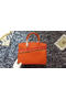 Hermes Birkin 30CM Tote Bags Litchi Leather H30LI Orange  Replica