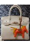 Hermes Birkin 30CM Tote Bags Litchi Leather H30LI White  Replica