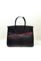 Hermes Birkin 30CM Tote Bags Lizard Leather H30LI Black  Replica
