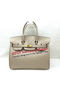 Hermes Birkin 30CM Tote Bags Ostrich Leather H30LI Apricot  Replica