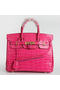 Hermes Birkin 30CM Tote Bags Peach Croco Leather Gold  Replica