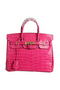 Hermes Birkin 30CM Tote Bags Peach Croco Leather Gold  Replica