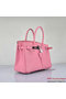 Hermes Birkin 30CM Tote Bags Pink Togo Leather Silver  Replica