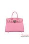 Hermes Birkin 30CM Tote Bags Pink Togo Leather Silver  Replica