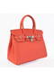 Hermes Birkin 30CM Tote Bags Pompadour Grain Leather Silver  Replica