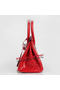 Hermes Birkin 30CM Tote Bags Red Iridescent Croco Leather Silver  Replica