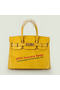Hermes Birkin 30CM Tote Bags Yellow Iridescent Croco Leather Gold  Replica