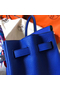 Hermes Birkin 35 Handmade Bag In Blue Electric Clemence Leather  Replica