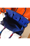 Hermes Birkin 35 Handmade Bag In Blue Electric Clemence Leather  Replica