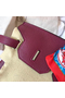 Hermes Birkin 35 Handmade Bag In Bordeaux Clemence Leather  Replica