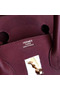 Hermes Birkin 35 Handmade Bag In Bordeaux Clemence Leather  Replica