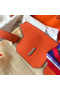 Hermes Birkin 35 Handmade Bag In Orange Clemence Leather  Replica