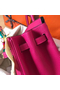Hermes Birkin 35 Handmade Bag In Peach Clemence Leather  Replica