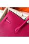 Hermes Birkin 35 Handmade Bag In Peach Clemence Leather  Replica