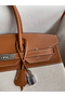 Hermes Birkin 35 Handmade Bag In Toile & Gold Swift Leather  Replica