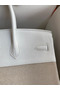 Hermes Birkin 35 Handmade Bag In Toile & White Clemence Leather  Replica